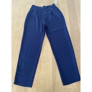 Fundamental Things Pants Women’s size 14 high rise Pleated Blue NWT